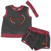 USC Trojans Infant Girls Colosseum Charcoal Ham Porter 3 PC Set